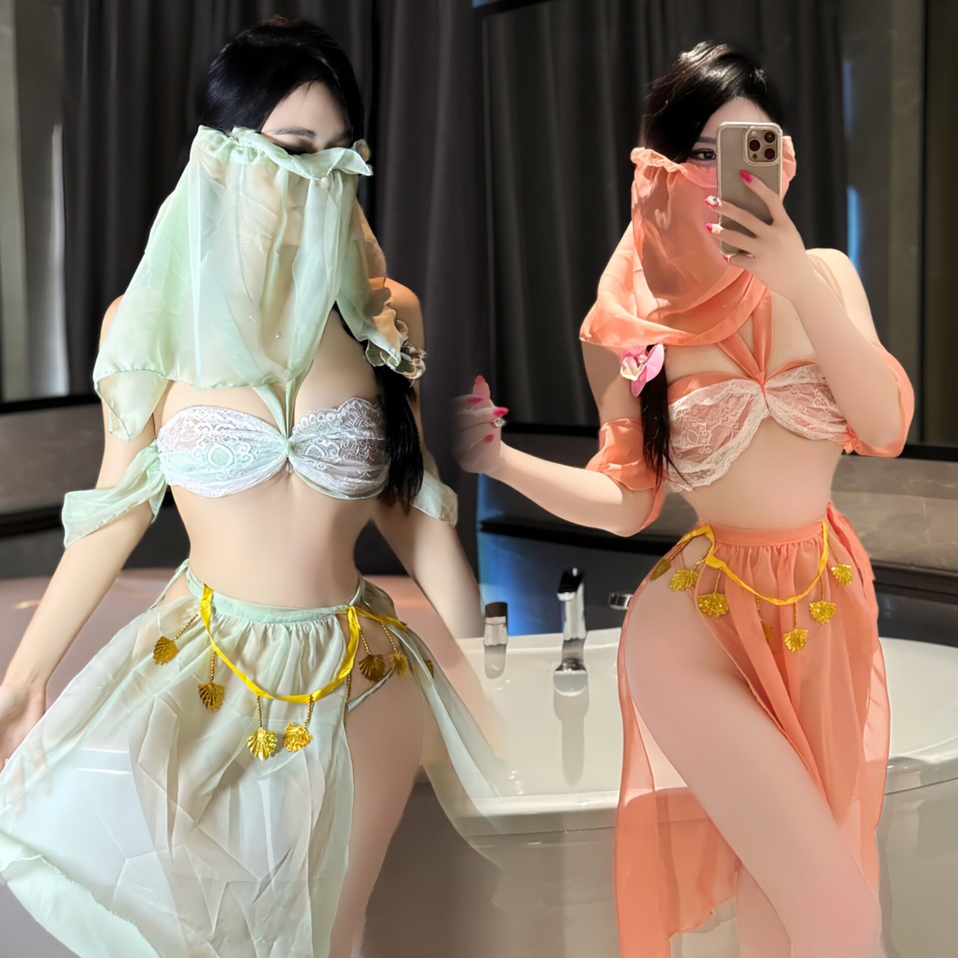 古装贵妃汉服女异域舞姬西域风情古风大码情趣内衣宫廷风肚兜