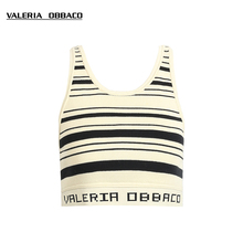 Obbaco创意系列黑白条纹背心2023夏季 Valeria 气质打底上衣女 新款