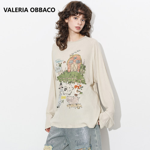 ValeriaObbaco红房子长袖T恤