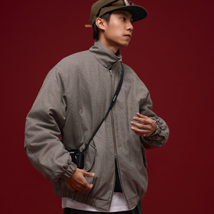 澳毛千鸟格羽绒棉哈灵顿夹克外套 Jacket BananaClub Harrington