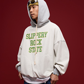 Hoodie BananaClub Casual 460g日系重磅休闲双面穿印花连帽卫衣