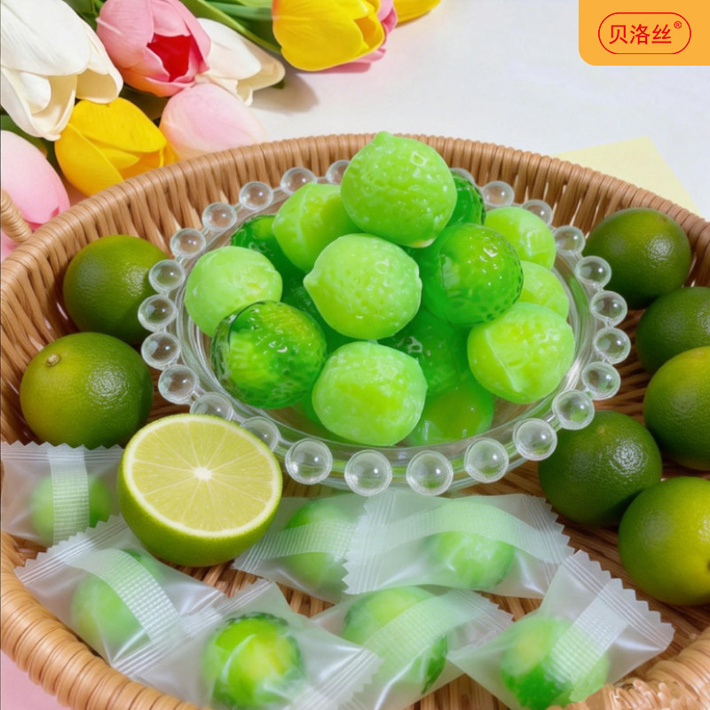 春节散装剥皮软糖水果味果汁软糖爆浆夹心办公零食婚庆喜糖批发