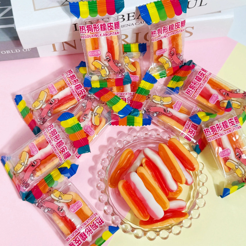 春节散装造型橡皮糖软糖小包装零食糖果独立形状休闲婚庆喜糖批发