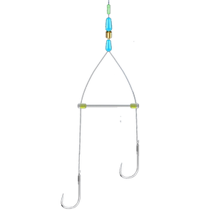 渔具子线分叉器定距硅胶双钩分叉豆防缠绕太空豆鱼钩分线器小配件