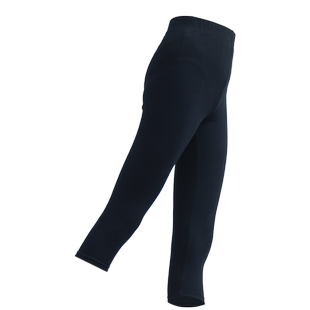 儿童舞蹈九分长裤子七分裤跳舞黑色练功三分裤短裤高弹打底平口裤