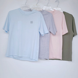 4570鱼 万年经典!夏日多巴胺T恤衫 纯棉圆领小白T 休闲短袖上衣