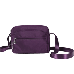 文力斜挎包牛津布防水女士妈妈包中老年包包老年人女包帆布包背包