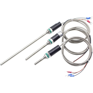 Pt100温度传感器铂热电阻WZP-187防水温度探头 K/E型热电偶感温棒
