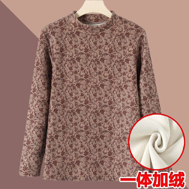 新款打底衫女加绒加厚中