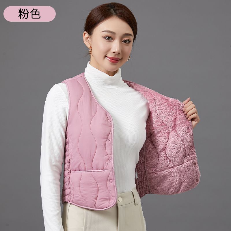 新款秋冬羽绒棉马甲女士