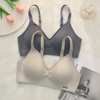 3D果冻条软支撑内衣女聚拢小胸薄款夏季文胸罩收副乳防下垂