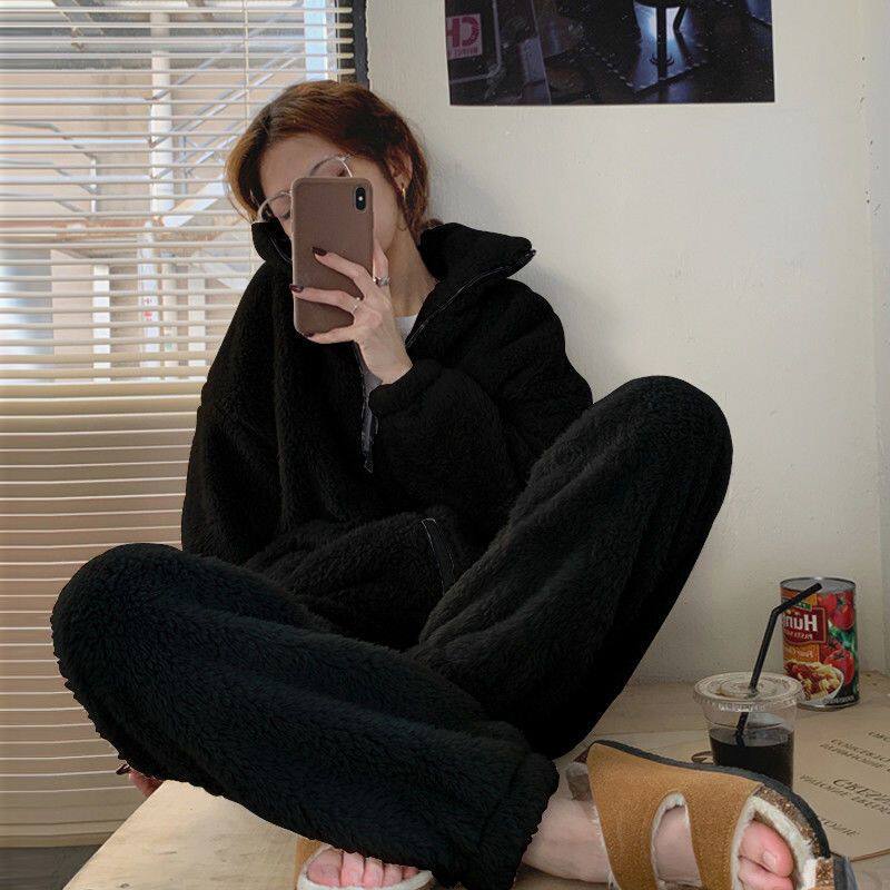 珊瑚绒睡衣女冬加厚新款