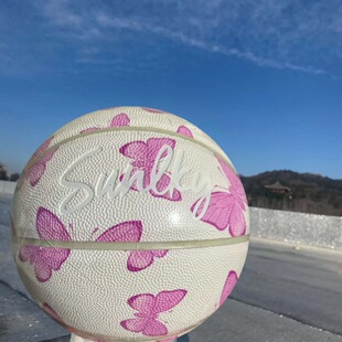 新款高颜值篮球中考男女生专用PU高弹耐磨5号6号7号成人比赛训练