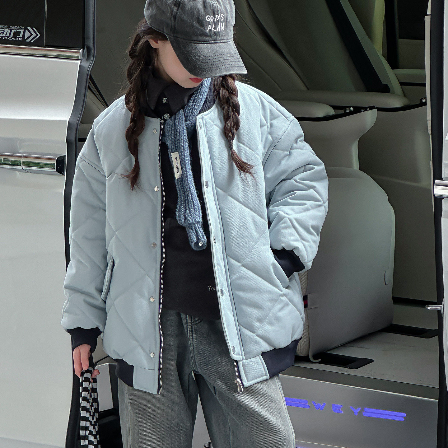 女童棉服冬季儿童韩版夹棉加厚棒球服外套2025新款女大童冬款棉衣