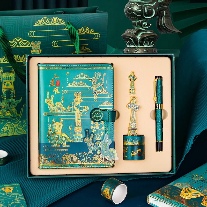 探秘三星堆文具套装中国风博物馆创意文创纪念品古风节日礼物礼盒