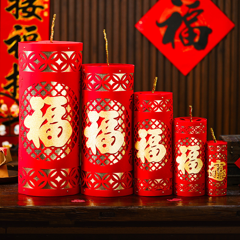 新年鞭炮装饰堆头2026马年过年商场春节仿真爆竹摆件场景布置用品