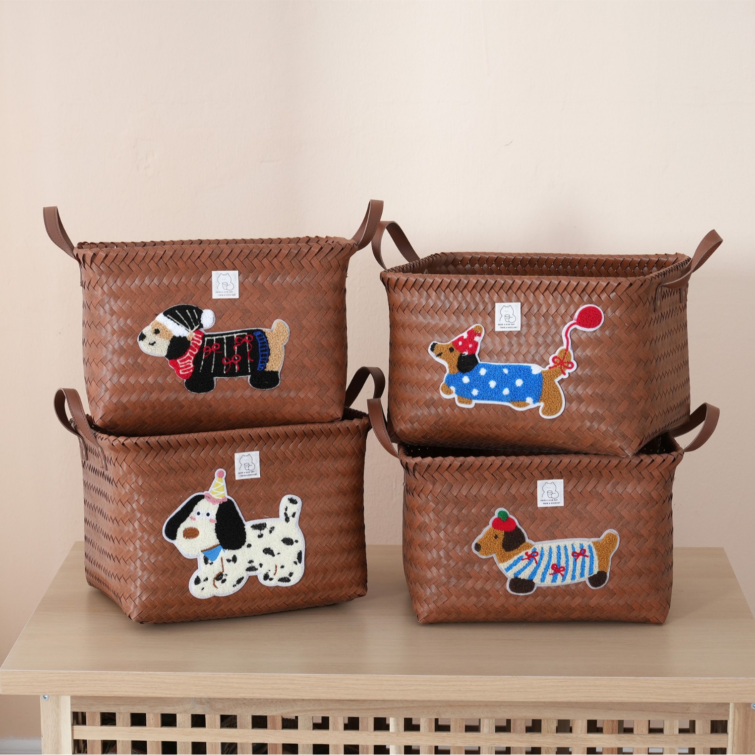 美式高级收纳筐洗衣桶零食玩具脏衣篓仿藤编网红款多用途设计