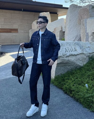 【BV风牛仔套装】秋季原浆防褪色弹力牛仔裤情侣牛仔套装WMG9780