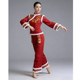 加绒加厚红色秧歌服演出服女2025冬中国风开门红打鼓服装 喜庆套装