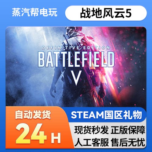 steam正版 战地风云5好友礼物 国区礼物    正版礼物