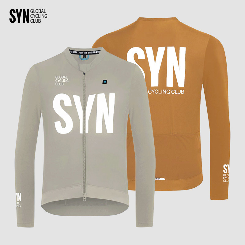 SYN骑行服长袖男女款春夏季薄款防晒速干透气公路自行车骑行上衣