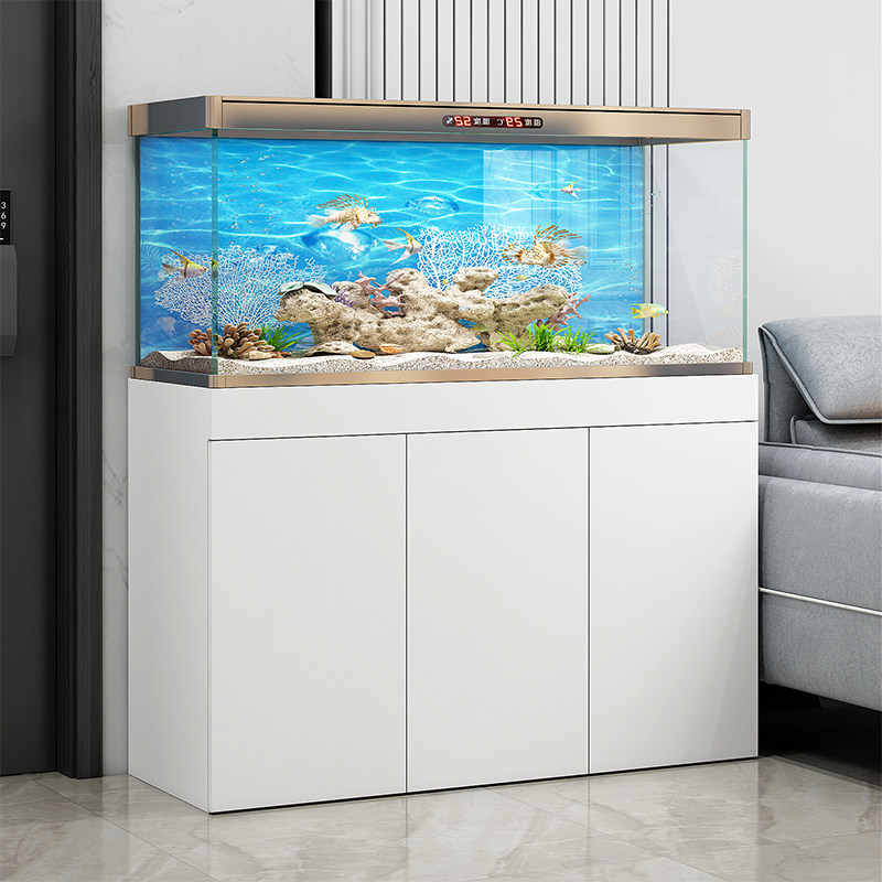 轻奢鱼缸底柜客厅承重地柜鱼缸架隔断柜可定制水族箱柜子鱼缸底座