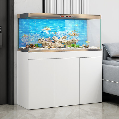轻奢鱼缸底柜客厅承重地柜鱼缸架隔断柜可定制水族箱柜子鱼缸底座