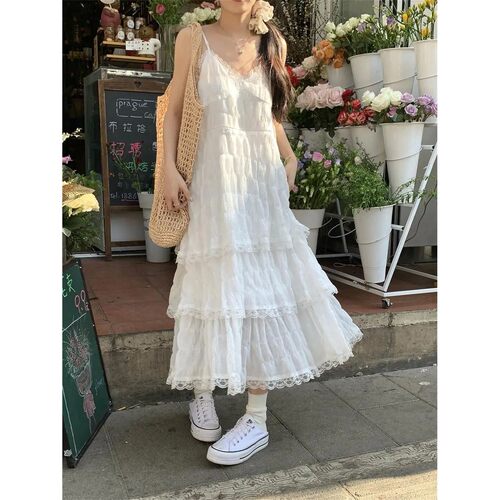Summer Befree Long Vintage Casual Ruffles Elegant Maxi Strap