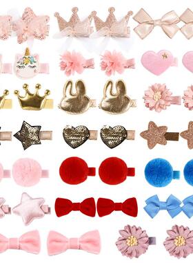 Kids Girls Headbands Cute Lace Velvet Hair Clips Sweet Princ