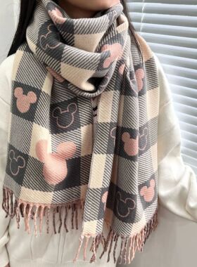 2025 Luxury Winter Cashmere Scarf Women New Design Warm Pash
