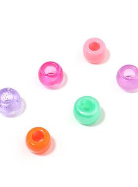Hair beads pony beads hole Plastic Hair Bead Accessories