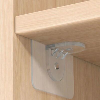 4/10pcs Wardrobe Divider Brackets Non-Marking Sticky Kitchen