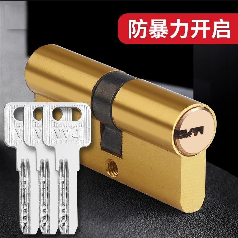 锁头大全防盗门锁芯通用型家用门锁老式入户大门专用锁心更换配件