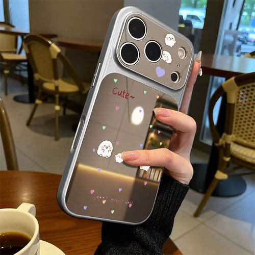 火凤小白团子适用苹果18promax手机壳iPhone17新款16pro高级感15Plus高级15可爱14手绘13ins风12仿原镜面11