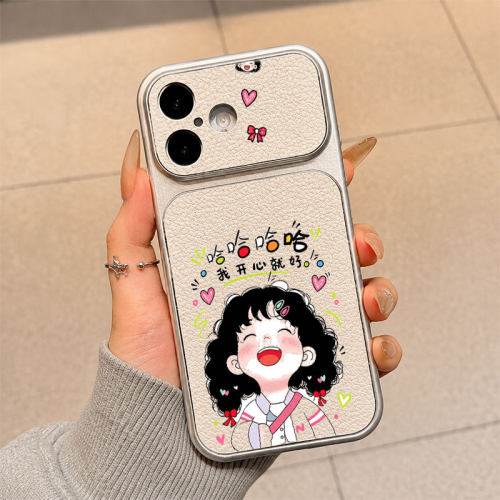 火凤哈哈女孩适用苹果18promax手机壳iPhone17新款16pro小众15Plus仿原小羊皮15高级14可爱13高级感12ins风11