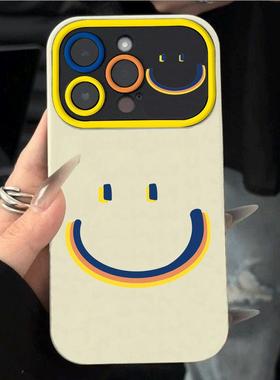 火凤苹果16promax/17/iPhone12/14/15plus手机壳15/14Promax新款13简约12高级感vivo彩色笑脸xsmax防摔7poppo