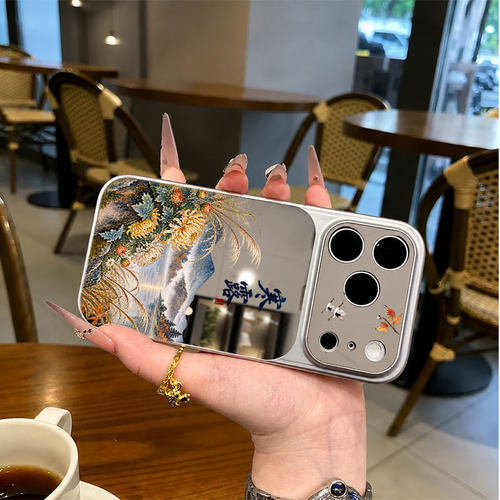 火凤寒露适用苹果18promax手机壳iPhone17新款16pro仿原镜面全包15Plus小清新15简约14国风13ins风12高级感11