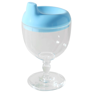 高脚式奶瓶儿童高脚杯宝宝水杯学饮牛奶杯婴儿防摔直饮鸭嘴酒杯式