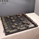 带棋盘折叠花梨黑檀血檀红木送礼品 中国象棋实木象棋高档皮革套装