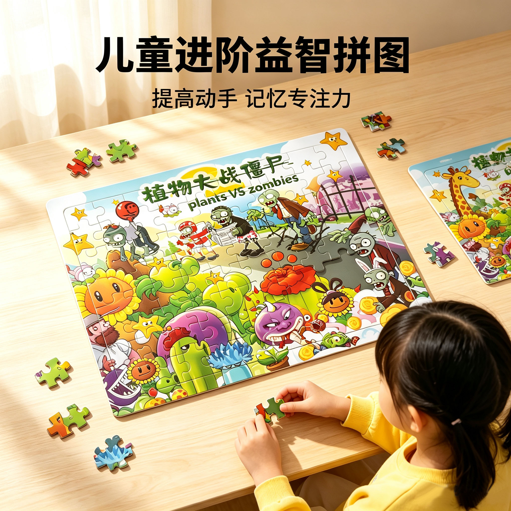 实木拼图3到6岁以上儿童益智玩具图片