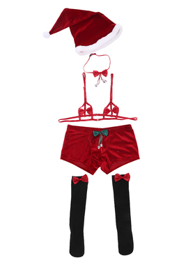 圣诞套装男性感平角裤个性特色内衣裤夜店成人配饰用品新款