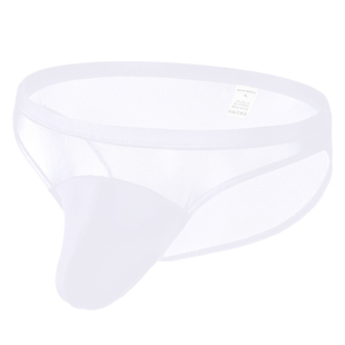 性感透明内裤男新款镂空网纱透视三角裤成人特色U凸紧身裤衩1O