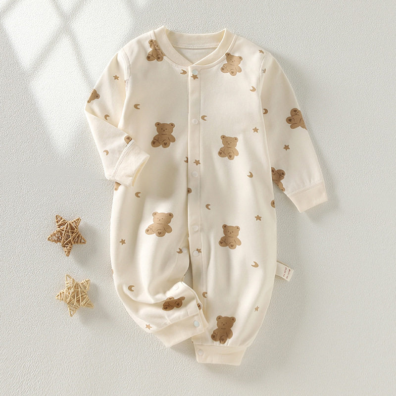 婴儿春秋衣服纯棉内衣新