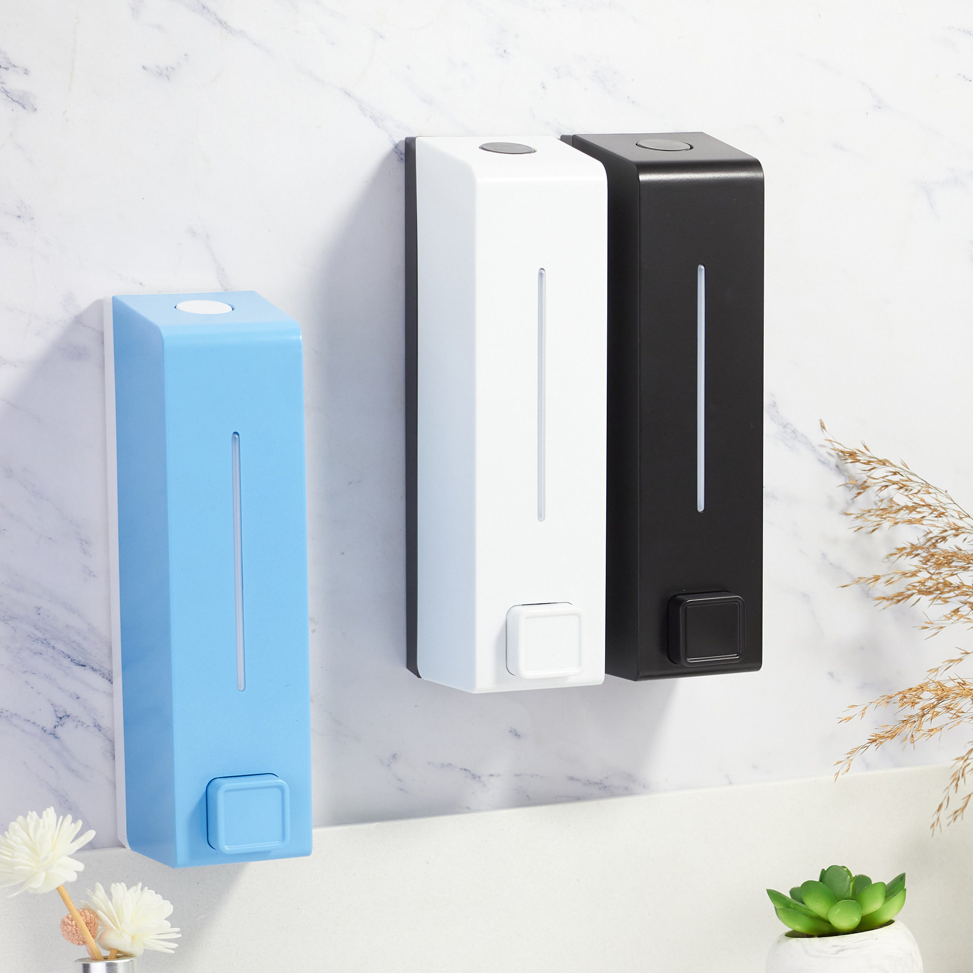 ABS塑料600ml手动按压皂