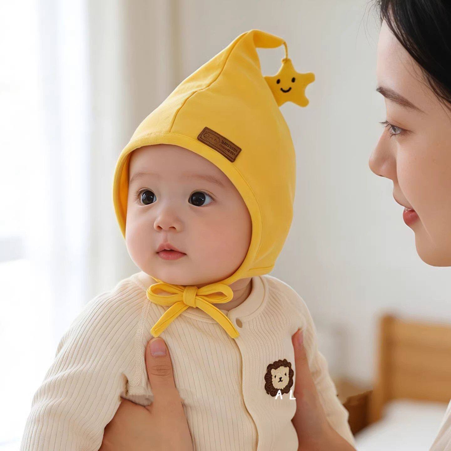 婴儿帽子春秋季可爱超萌