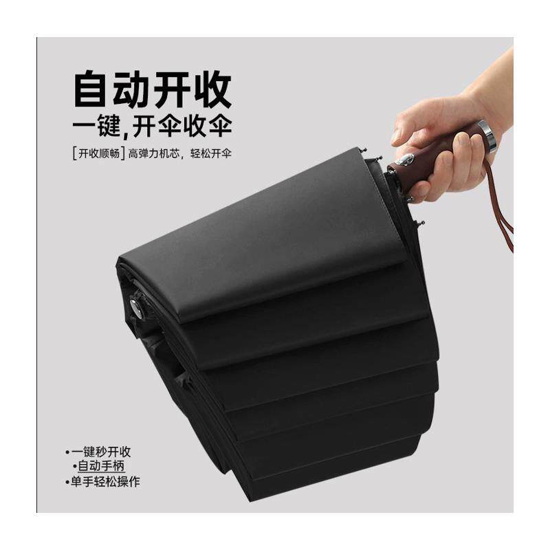 20骨仿竹柄双龙骨自动折