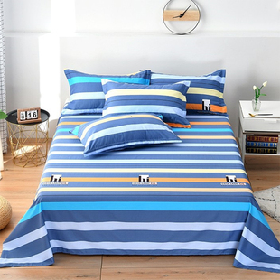 床单单件100%全棉加厚斜纹纯棉学生单人2米双人1.5米宿舍被单褥单