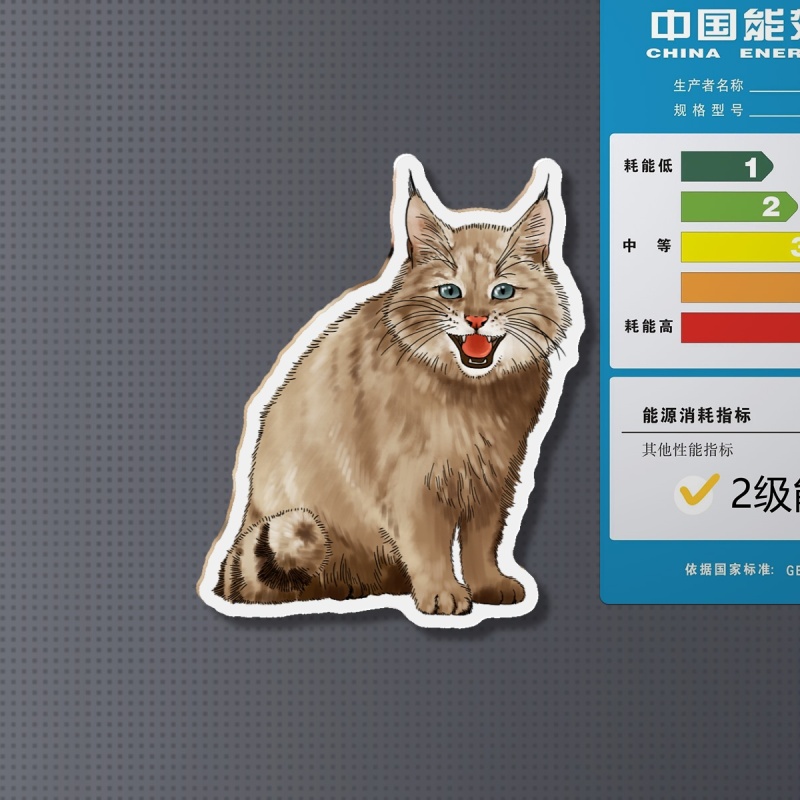 【天音文创】荒漠猫黄老太6cm异形软磁冰箱贴