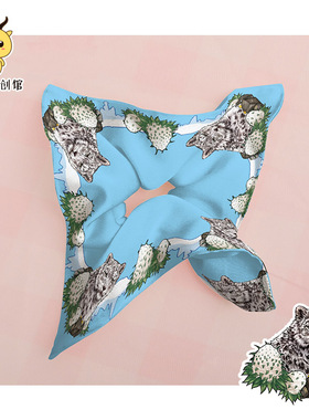 雪豹凌小蛰凌小芒高原动物主题束发带发饰西宁野生动物园生态文创