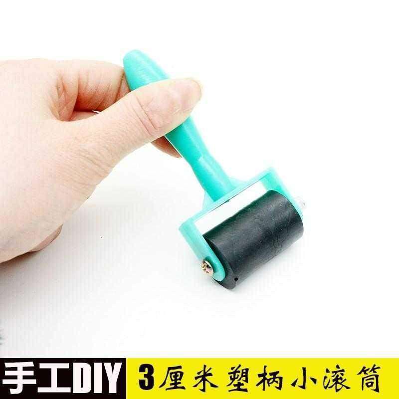 好货滚筒儿童橡胶辊油墨橡胶滚轮优质防滑手柄木刻版画工具刷压花